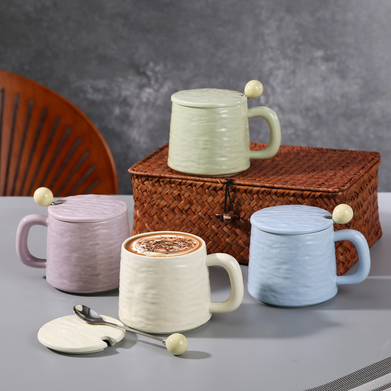 Cană ceramică de cafea, capacitate mare, pentru uz casnic, pentru cupluri, ceașcă de ceai