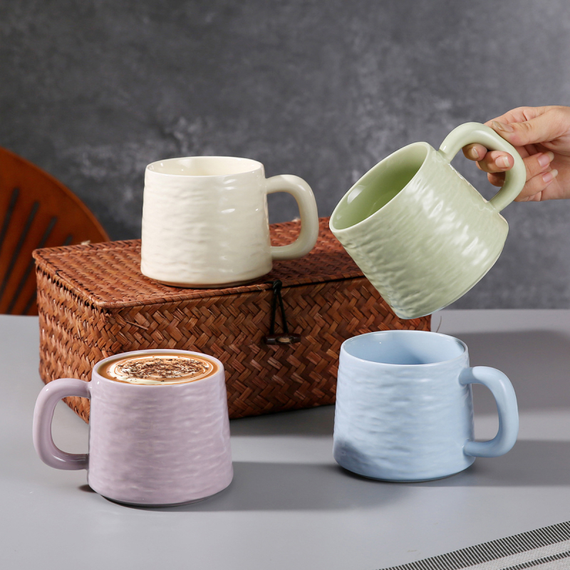 Cană ceramică de cafea, capacitate mare, pentru uz casnic, pentru cupluri, ceașcă de ceai
