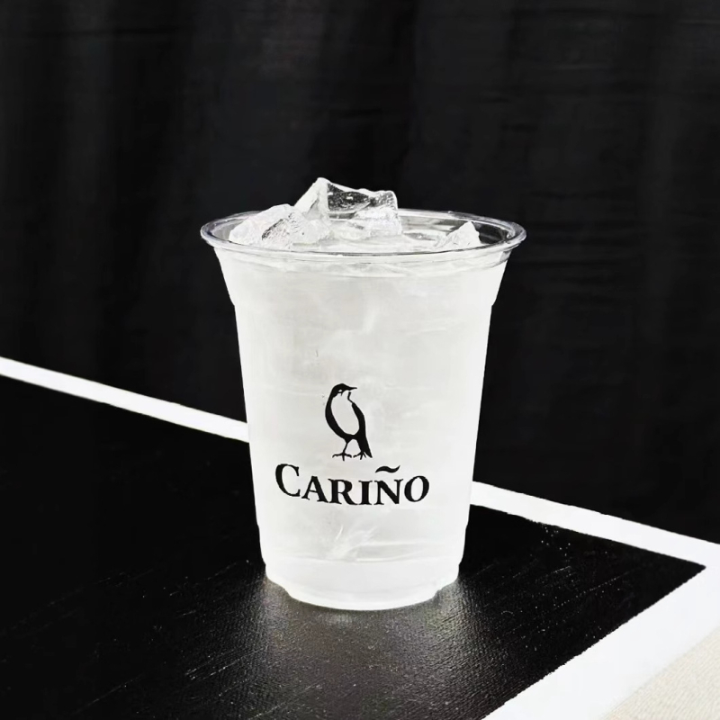 Pahar de cafea, de unică folosință, transparent, pentru băuturi reci și ceai cu lapte, diametrul 98 mm, capacitate 500 ml