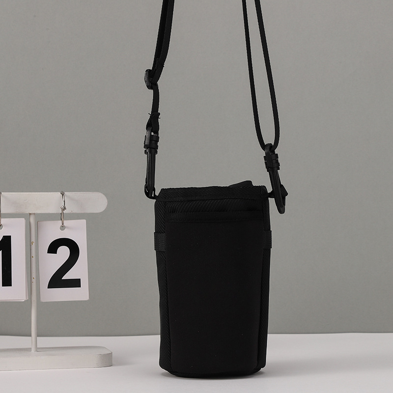Husă pentru ceașcă din piele PU, design semiacoperire, pentru ceașcă din titan, husă portabilă, personalizabilă