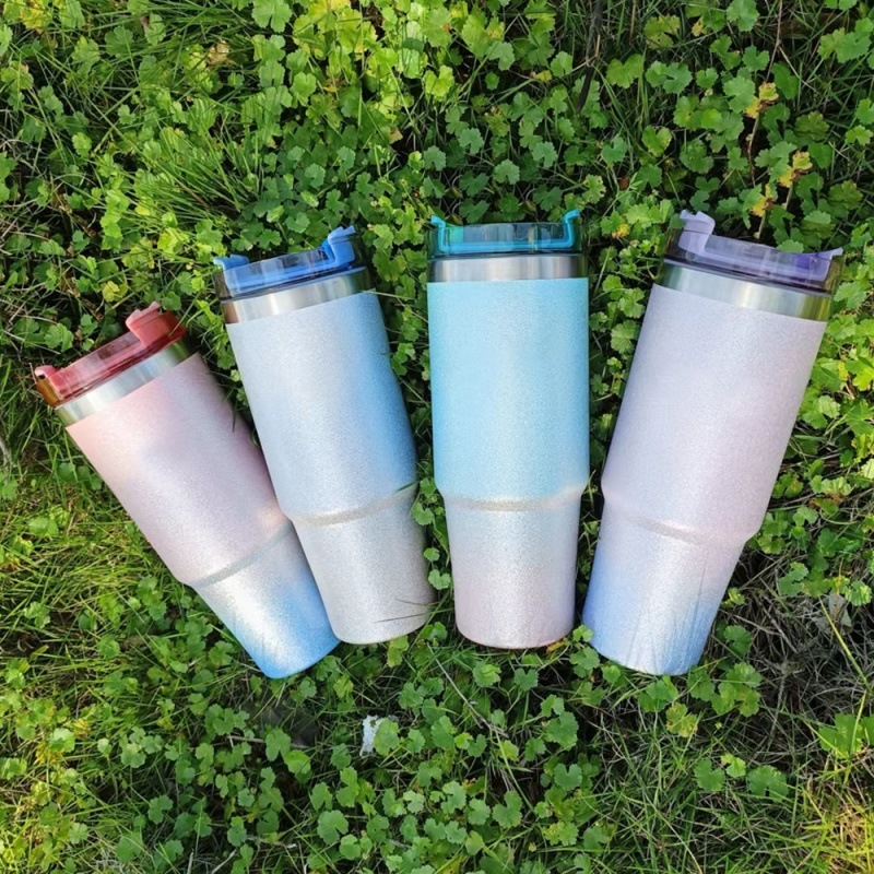 Cană din oțel inoxidabil cu pereți dubli, izolație vid, 20oz și 30oz, cafea și călătorii, personalizabil
