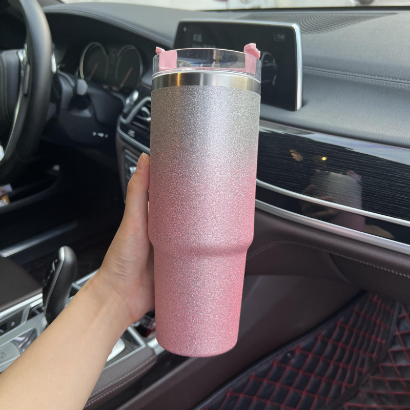 Cană din oțel inoxidabil cu pereți dubli, izolație vid, 20oz și 30oz, cafea și călătorii, personalizabil