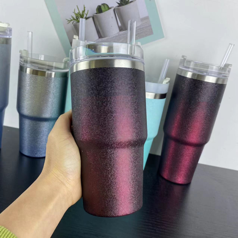 Cană din oțel inoxidabil cu pereți dubli, izolație vid, 20oz și 30oz, cafea și călătorii, personalizabil