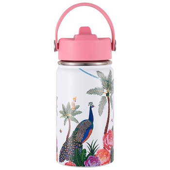 Cană izolatoare cu personaje de desene animate, portabilă pentru exterior, cu mâner inel, design în stil național, cană de buzunar și pentru mașină cu imprimare personalizată