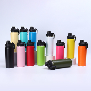 Sticlă de apă 32oz din oțel inoxidabil 304, izolație în vid, finisaj pulverizat, pentru exterior, portabilă pentru sport