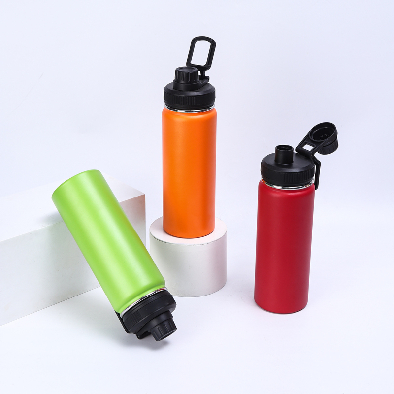 Sticlă de apă 32oz din oțel inoxidabil 304, izolație în vid, finisaj pulverizat, pentru exterior, portabilă pentru sport