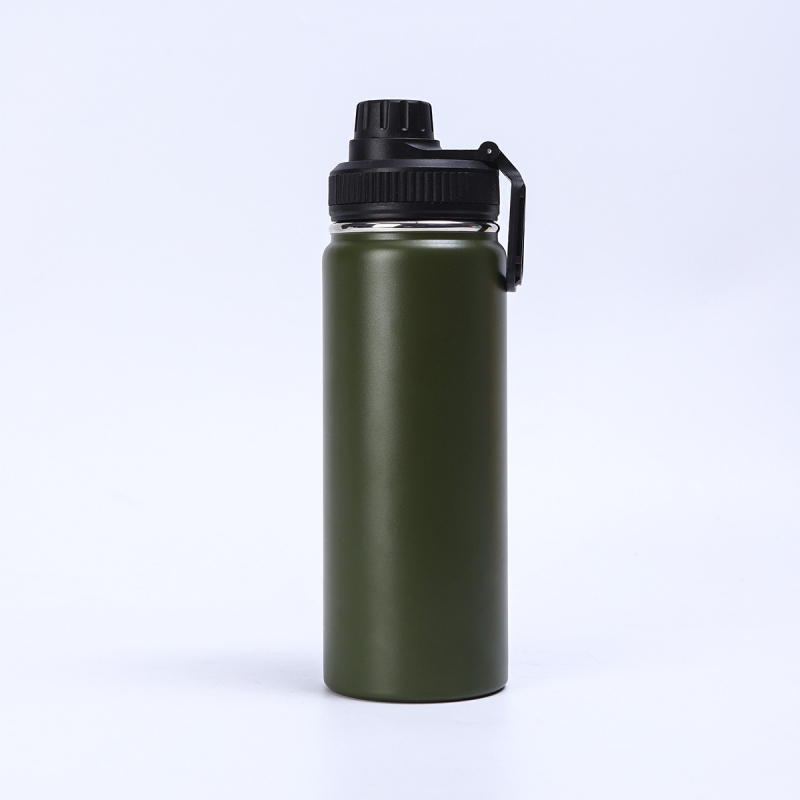Sticlă de apă 32oz din oțel inoxidabil 304, izolație în vid, finisaj pulverizat, pentru exterior, portabilă pentru sport