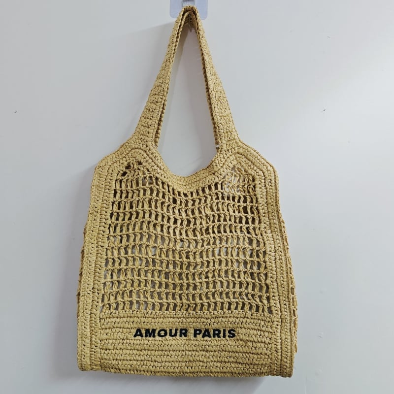Ručna torba od slame, retro stil, velika kapaciteta, otvoreni uzorak, mrežasta torba, papirno pleteni dizajn, ženska torba