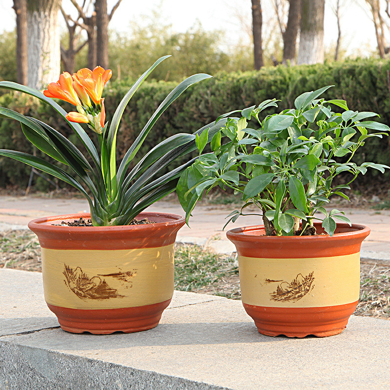 Ghiveci ceramic extra-large pentru plante, respirabil