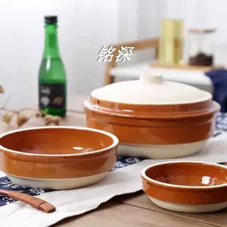 Bol ceramic pentru aburi, orez și legume, stil retro, formă rotundă, ceramică, compatibil cu microunde, utilizare în restaurante