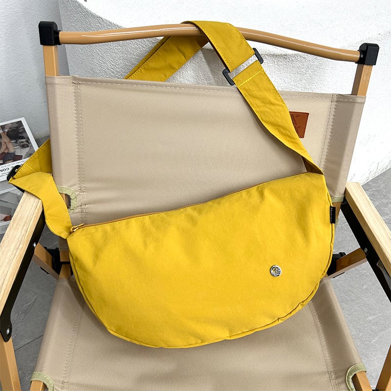 Ženska nylon torba s naramenicom, makaron boje, jednobojna, lagana, za svakodnevnu upotrebu
