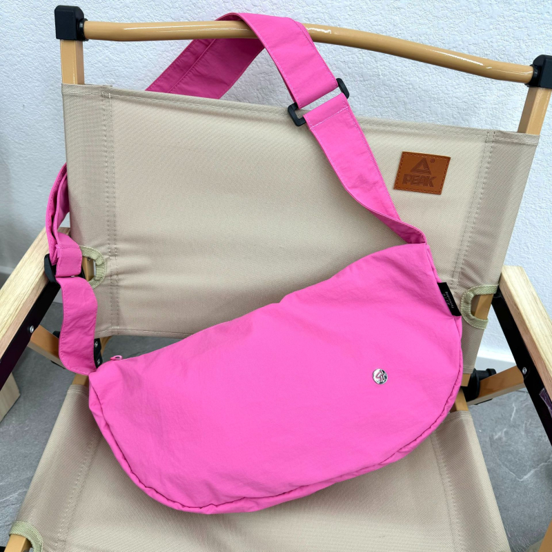 Ženska nylon torba s naramenicom, makaron boje, jednobojna, lagana, za svakodnevnu upotrebu