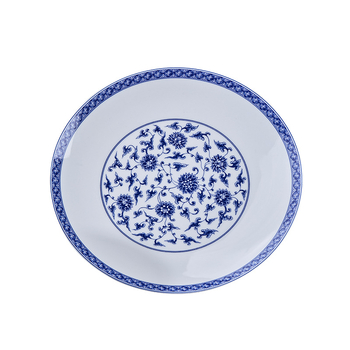 Bol ceramic pentru orez, stil național, porțelan albastru și alb, veselă ceramică elegantă