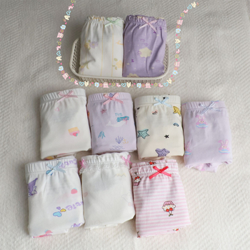 Nonoisbell boxeri din bumbac pentru fete, cu imprimeu desen animat, confortabili pentru vară, copii 3–8 ani (100–140 cm)
