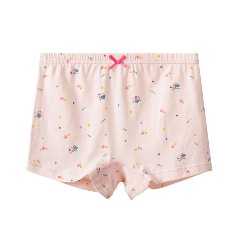 Nonoisbell boxeri din bumbac pentru fete, cu imprimeu desen animat, confortabili pentru vară, copii 3–8 ani (100–140 cm)