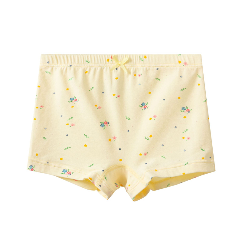 Nonoisbell boxeri din bumbac pentru fete, cu imprimeu desen animat, confortabili pentru vară, copii 3–8 ani (100–140 cm)