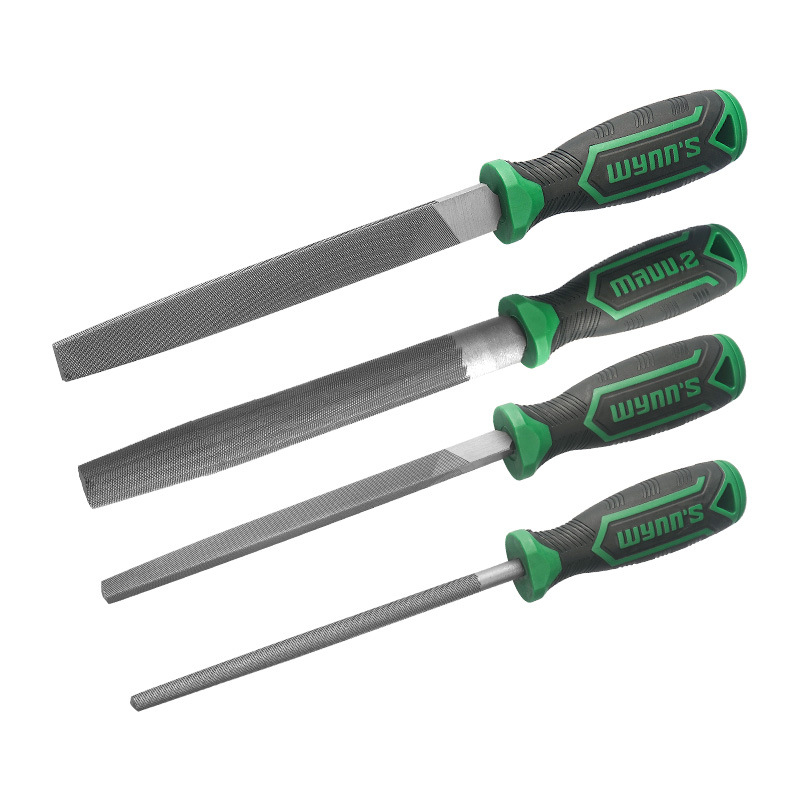 Set de fișiere Power Lion – fișiere asortate (triunghiulare, rotunde, plate, semi-rotunde) din oțel T12, cu mâner, 200–300 mm