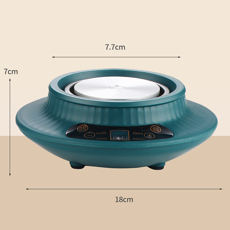 Oală de wellness din sticlă pentru birou, ceainic electric multifuncțional cu control inteligent al temperaturii, capacitate 1 L, 220 V, 300–350 W