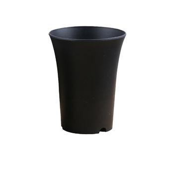 Ghiveci circular din plastic pentru suculente, Jade Dew douăsprezece secțiuni, talie înaltă, finisaj mat, mare, negru și alb.