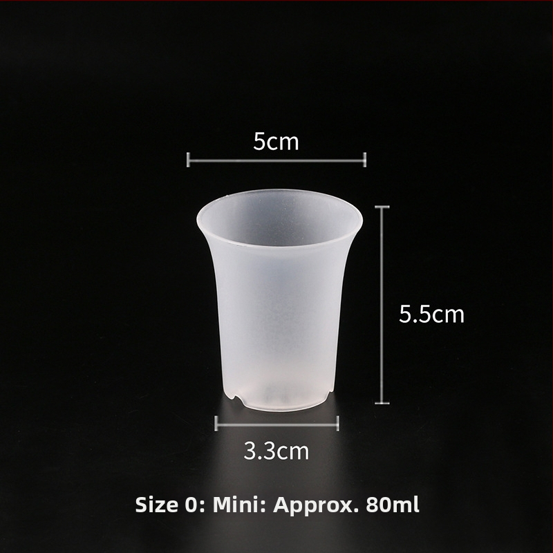 Ghiveci circular din plastic pentru suculente, Jade Dew douăsprezece secțiuni, talie înaltă, finisaj mat, mare, negru și alb.