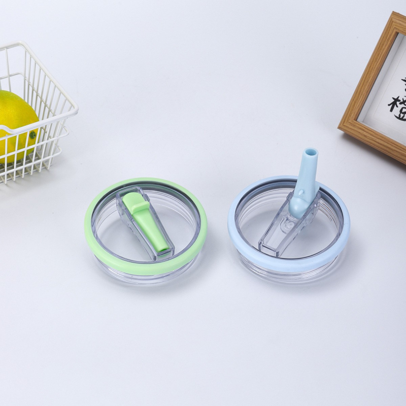 Capac pentru pahar de 40oz, sigilat, duză de pai pliabil, design minimalist, anti-scurgeri și anti-vărsare