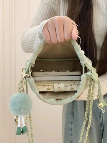 Lančana torba s motivom oblaka, PU materijal, ženska crossbody torba, mala veličina, ljeto 2024