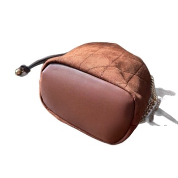 Ženska dnevna torba s šnúrkom, mini lančić, crossbody, bucket stil oblaka – 0324Q8
