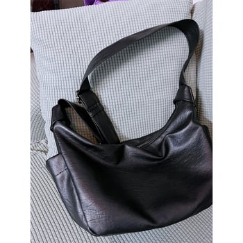 Ženska crossbody torba od mekane kože, oblik knedle, svestrani dnevni dodatak, model 2025