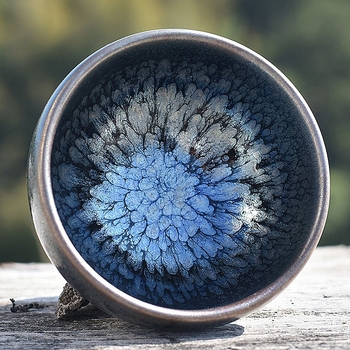 Ceașcă de ceai ceramică — mare, în stiluri Hundred Flowers și Kirin