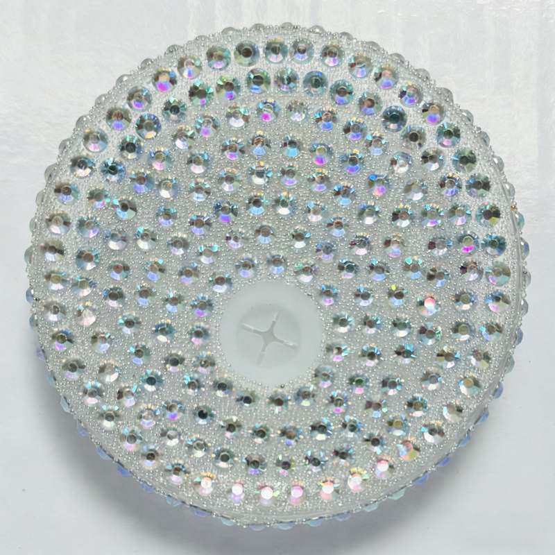 Capac universal 16oz pentru pahare Mason din sticlă și plastic, cu decor din diamante strălucitoare