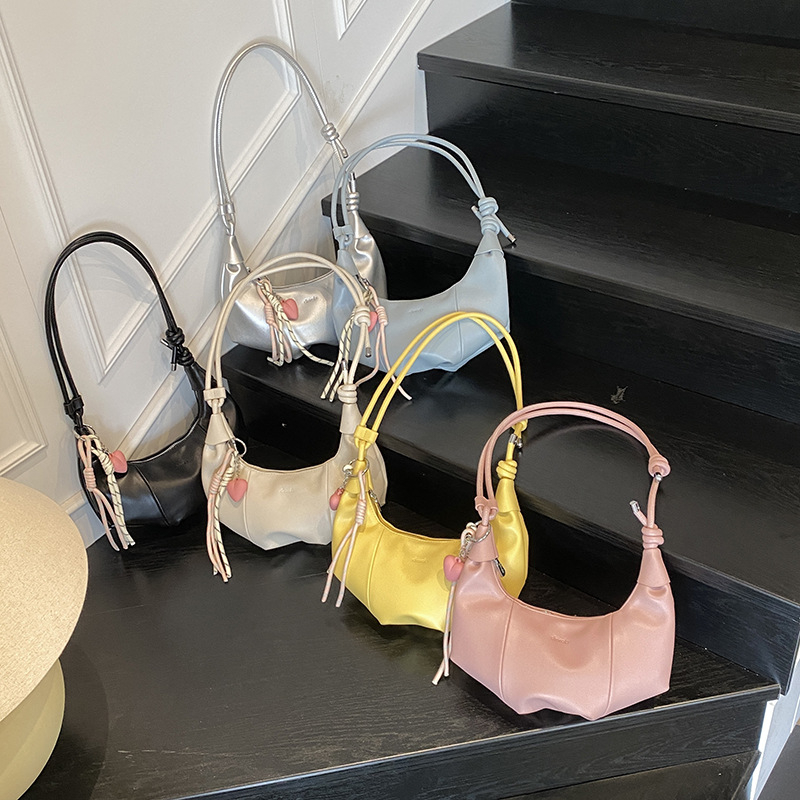 Ženska plisirana crossbody torba, ljeto 2025, moda, ležerni stil
