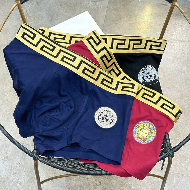 Ανδρικά μποξέρ από Modal και βαμβάκι, διαπνοή, μεταξένια αίσθηση, μεσαία μέση, επένδυση από βαμβάκι, γεωμετρικά και ριγέ σχέδια