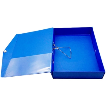 Cutie pentru fișiere din PVC, capacitate mare, cu clemă metalică, format A4, cutie de depozitare
