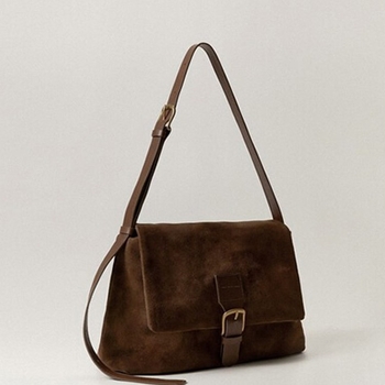 Ženska torba u korejskom stilu od velura, crossbody torba, jesen/zima 2025, retro elegancija, svakodnevna uporaba