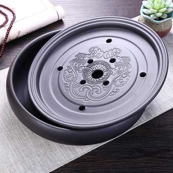 Set Gongfu de ceai Chaoshan din lut purpuriu, ceramică, cu rezervor de apă și platformă pentru infuzare uscată, tavă mică de ceai pentru uz casnic, stil Chinezesc nou