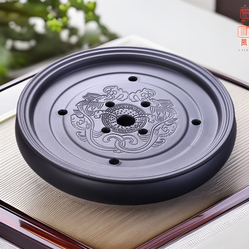 Set Gongfu de ceai Chaoshan din lut purpuriu, ceramică, cu rezervor de apă și platformă pentru infuzare uscată, tavă mică de ceai pentru uz casnic, stil Chinezesc nou