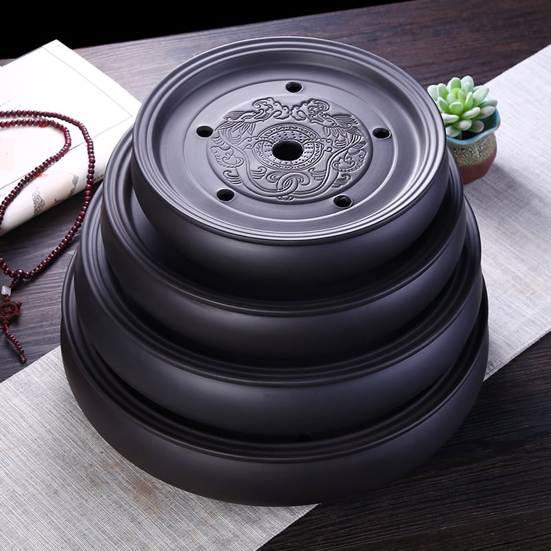 Set Gongfu de ceai Chaoshan din lut purpuriu, ceramică, cu rezervor de apă și platformă pentru infuzare uscată, tavă mică de ceai pentru uz casnic, stil Chinezesc nou