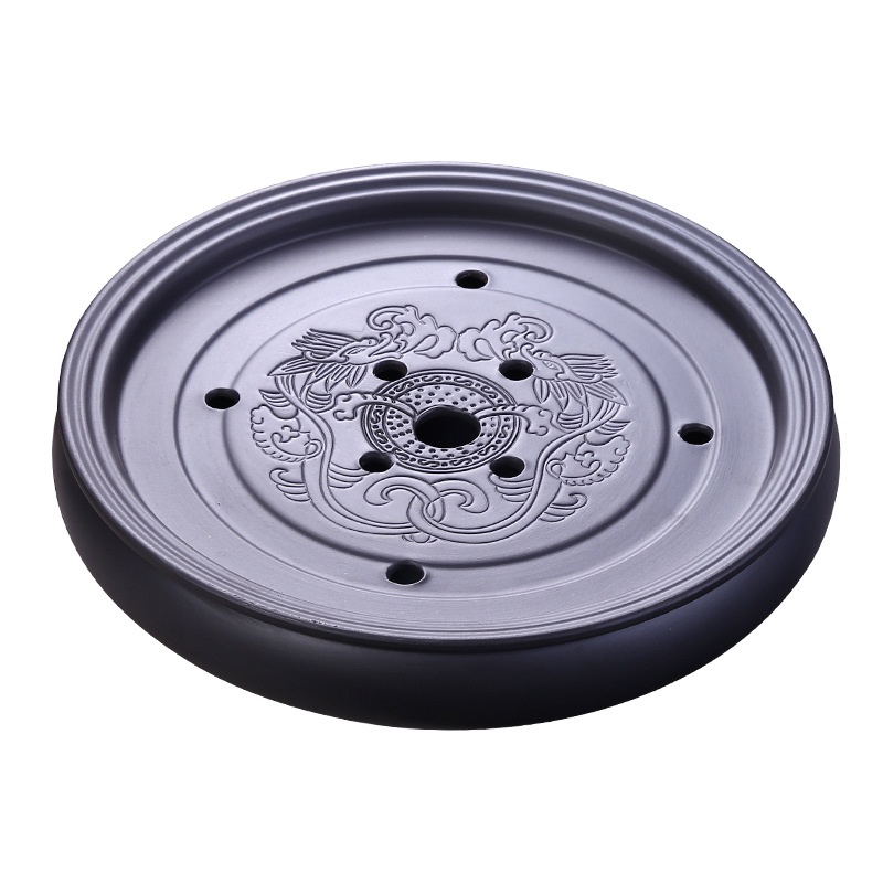 Set Gongfu de ceai Chaoshan din lut purpuriu, ceramică, cu rezervor de apă și platformă pentru infuzare uscată, tavă mică de ceai pentru uz casnic, stil Chinezesc nou