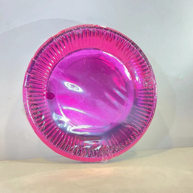 Farfurii de unică folosință, circulare, din pulpă de hârtie, groase, pentru fructe și prăjituri, diametre de 18 cm și 23 cm