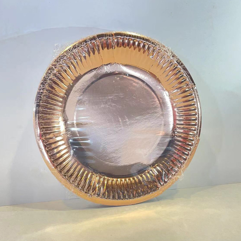 Farfurii de unică folosință, circulare, din pulpă de hârtie, groase, pentru fructe și prăjituri, diametre de 18 cm și 23 cm