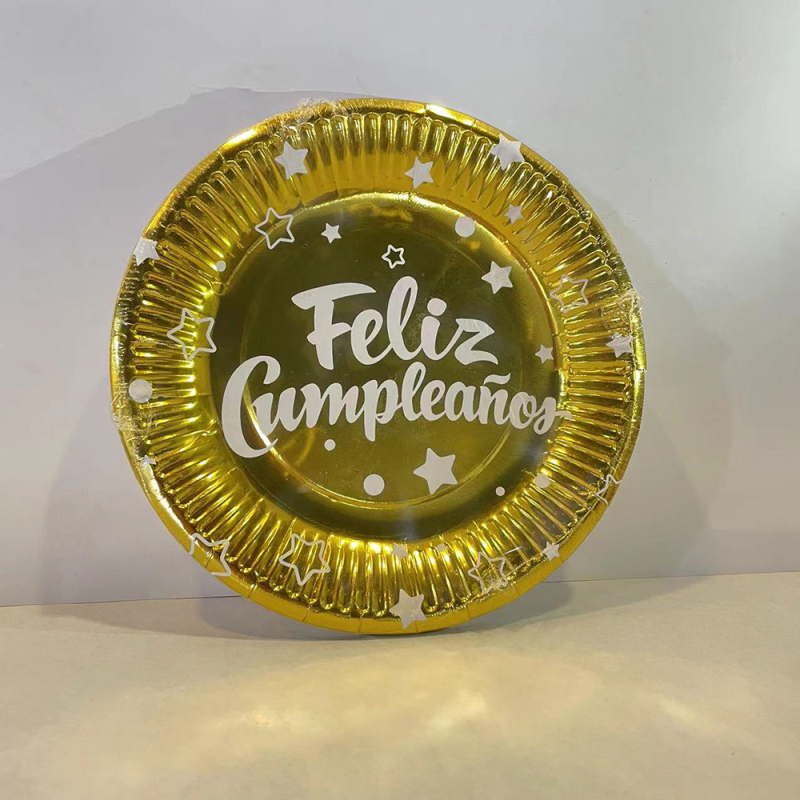 Farfurii de unică folosință, circulare, din pulpă de hârtie, groase, pentru fructe și prăjituri, diametre de 18 cm și 23 cm