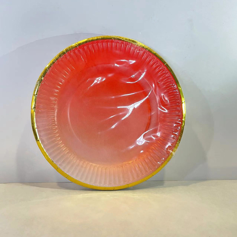 Farfurii de unică folosință, circulare, din pulpă de hârtie, groase, pentru fructe și prăjituri, diametre de 18 cm și 23 cm
