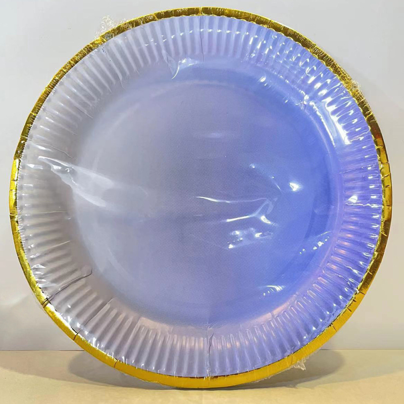 Farfurii de unică folosință, circulare, din pulpă de hârtie, groase, pentru fructe și prăjituri, diametre de 18 cm și 23 cm