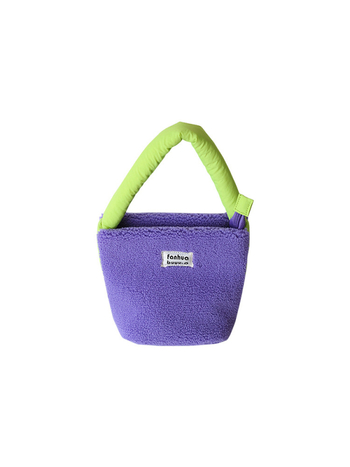 Torba bucket s plišanim materijalom, u korejskom stilu, za žene, mala ručna torba za posao, novi model