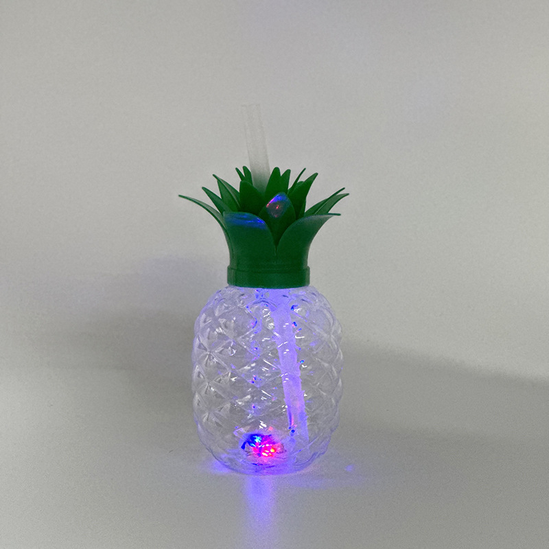 Pahar PET de unică folosință cu capac și pai, design cu căpșuni pentru băuturi