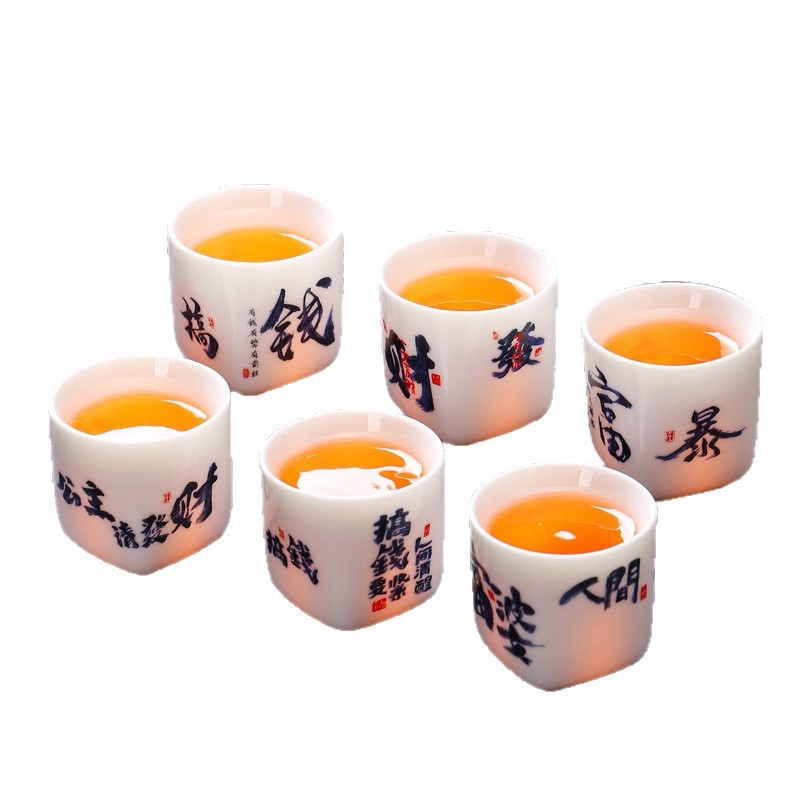 Ceașcă de ceai din porțelan jad, stil chinezesc, ceașcă mare pentru ceai Gongfu, design creativ