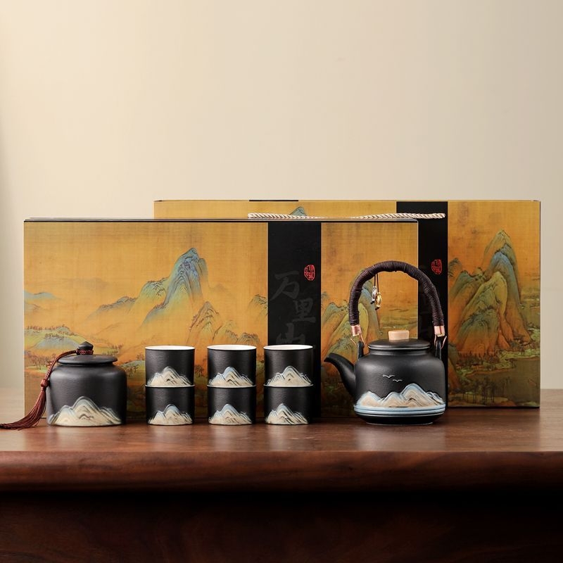 Set ceai Kung Fu inspirat de Orașul Interzis, în stil chinezesc – potrivit pentru Ziua Profesorului, Festivalul Lunii, inaugurări de locuință, nunți și cadouri corporative