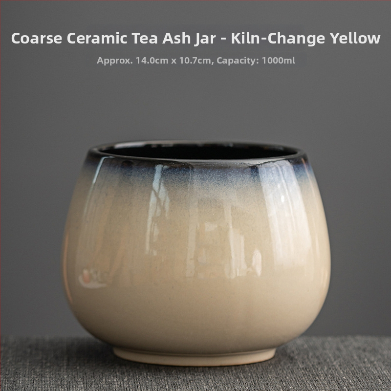 Recipient ceramic de înaltă calitate pentru resturi de ceai și apă, vas mare de birou pentru ceai, set Kung Fu ceai cu ceașcă de spălare a ceaiului.