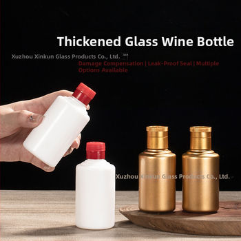 Priehľadná malá fľaša na lieh, 50 ml–100 ml, sklenená, prázdna, kalabášová fľaša, guľatého tvaru