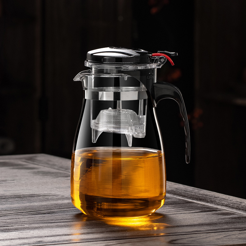 Set ceai din sticlă cu filtru detașabil, lavabil, termorezistent, capacitate 500–1800 ml, posibilitate personalizare logo